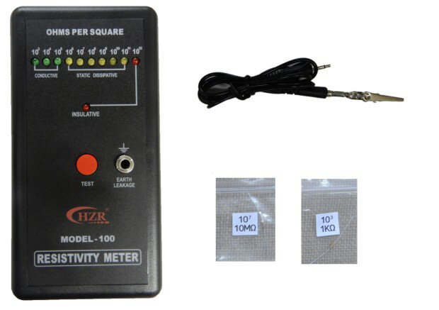 乐天商城 - 873 PPLS デジタル 表面抵抗 テスター 10＾3～10＾12 Ω TR-SR100 テスト用カーボン抵抗2種類付属