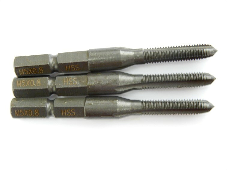乐天商城 - 2561 PPLS ネジ切りタップ ドリルタップ 六角軸 ネジ穴作成 M5*0.8mm ネジ対応 3本入