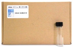 乐天商城 - 2743 PPLS 実験用 スクリュー管 ガラス瓶 容量:15ml 入数:42本
