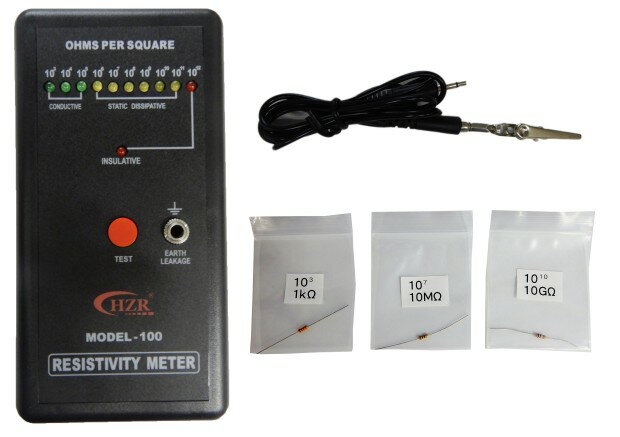 乐天商城 - 3596 PPLS デジタル 表面抵抗 テスター 10^3～10^12 Ω TR-SR100 テスト用カーボン抵抗3種類付属 高抵抗タイプ：10GΩ抵抗