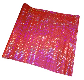 乐天商城 - 3615 PPLS ホログラム 合皮シート PU レザー ハンドメイド 生地 130cm×50cm (13) 蛍光ピンク