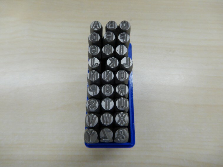 3630 PPLS 刻印 ポンチ レザークラフト 型押し 手工芸用 アルファベット 大文字 27本セット 4mm刻印 2