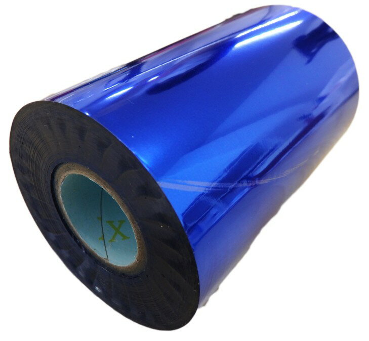 乐天商城 - 3703 PPLS 箔押しフィルム 紙・汎用 120m巻 10cm幅 (5) ブルー
