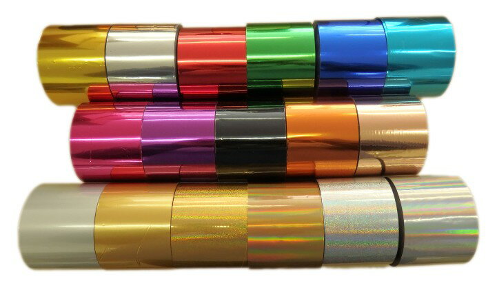 乐天商城 - 3753 箔押しフィルム 紙・汎用 120m巻 5cm幅 17色アソート