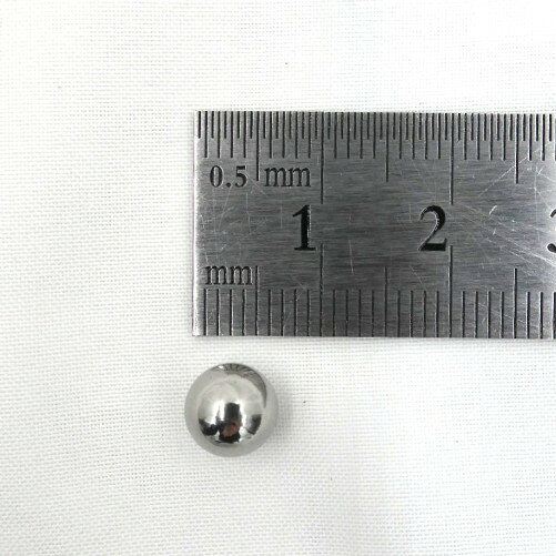 ペパレス製作所PPLS楽天市場店の3862 PPLS ステンレス球 多目的ボール 実験用ボールミル対応 Φ7mm 150g 105粒｜アングル2