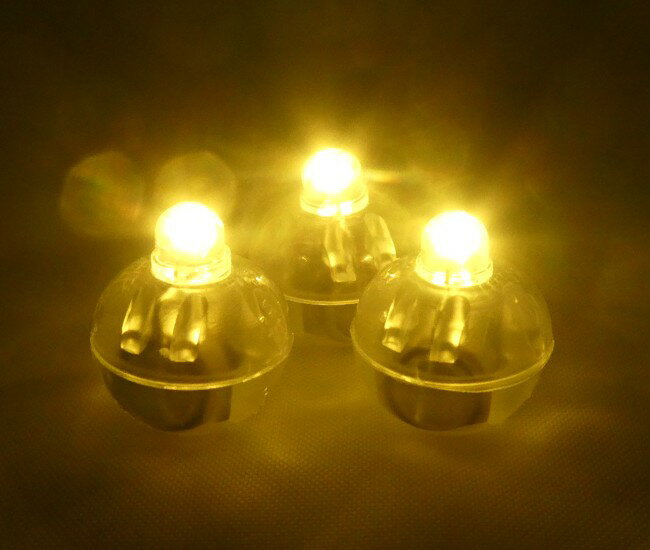 4014 PPLS 超小型LEDバルーンライト 電池内蔵 丸型ミニライト 常時点灯タイプ ウォームホワイト 40個入