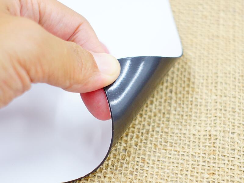 2154 薄型 カラー マグネットシート A4サイズ 白 1.0mm厚 5枚セット