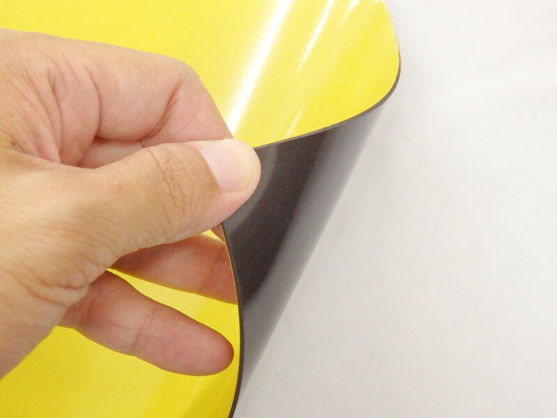 2375 薄型 カラー マグネットシート A3サイズ 黄色 1.0mm厚 2枚セット