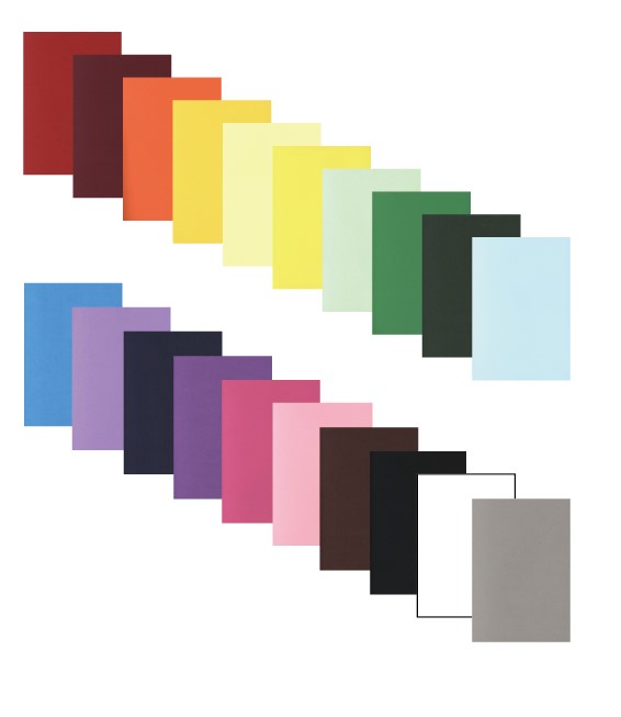 超厚口相当(約0.2mm)のA4カラーペーパーです。 20色×5枚ずつ、100枚入りのセットです。 無地ですので図画工作、ハンドクラフト、製本など様々な場面で応用が利きます。 様々な色を取り揃えました。 お客様のアイディアの実現にお役立てください。 色リスト レッド ワインレッド オレンジ イエロー ペールイエロー レモンイエロー ペールグリーン グリーン オリーブグリーン ペールブルー スカイブルー ラベンダーパープル ネイビー パープル ピンク ミルキーピンク ブラウン ブラック ホワイト グレー