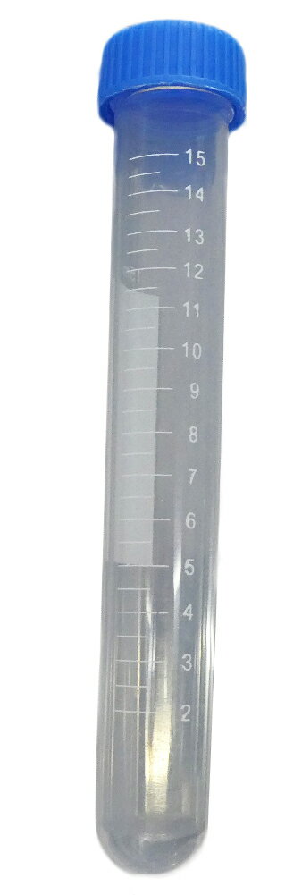 3784 PPLS 【遠沈チューブシリーズ】コニカルチューブ 15mL 丸底 スクリューキャップブルー 50本入り