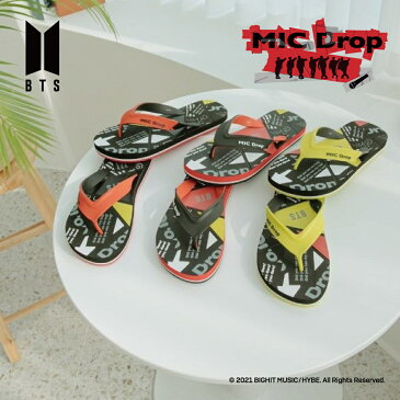 BTS MICDrop マイクドロップ マイドロ 公式ライセンスグッズ sandal トング 快適 人気 オシャレ 祭り 浴衣 海 プール 海水浴 グッズ サンダル ギフト プレゼント シューズ スポーツサンダル ぺたんこ スポーティ カジュアル ユニセックス