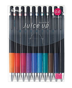 PILOT ジュースアップ04（超極細0.4mm）10色セットゲルインキボールペン0.4mm Juice up 超極細 LJP200S410C