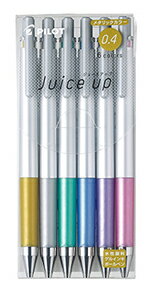 PILOT ジュースアップ04（超極細0.4mm）メタリック6色セットゲルインキボールペン0.4mm Juice up 超極細 LJP120S46CM
