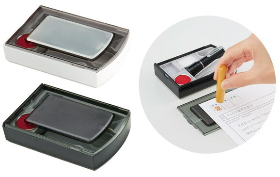 シャチハタ シクオス デュオ朱肉＋印マット付 印鑑ケース CPM-A1/H、CPM-A2/H