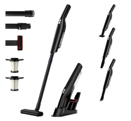 2026新登場掃除機 コードレス 25000pa超強力吸引 ハンディスティックク 超軽量 リーナー vacuum cleaner cordless そうじき 電気掃除機 2wayタイプ LEDライト付き 自走式 多重濾過 HEPAフィルター サイクロン式 充電式 Type-C充電スタンド 充電台収納 一人暮らし 家庭用 車用