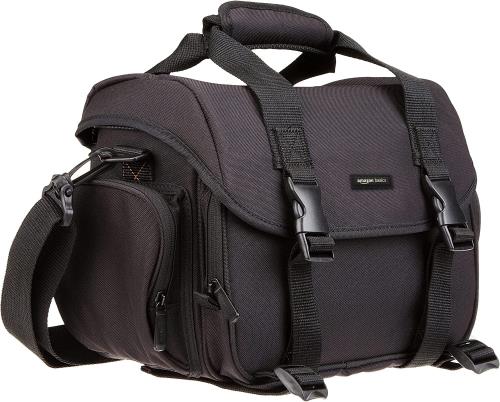 Rakuten - ベーシック カメラバッグ 一眼レフ用 32.4 x 20.3 x 24.8 cm ブラック (内装色オレンジ)無地