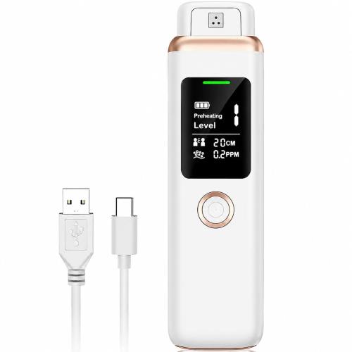 口臭チェッカー 口臭測定器 口臭検知器 USB充電式 非接触型 高精度MEMSセンサー搭載 4段階口臭レベル表示 5秒測定 携帯用 口臭濃度チェック 推奨社会的距離表示 日本語説明書付き ppp-shop-10020340 ピースリーショップ 楽天市場店 パッケージ画像