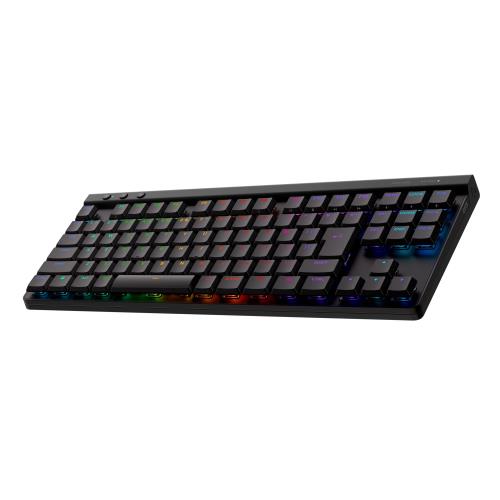 Logicool G ゲーミングキーボード G515 LIGHTSPEED TKL 薄型 ワイヤレス テンキーレス キーボード G515-WL-TCBK タクタイル 茶軸 確かな打鍵感 日本語配列 LIGHTSPEED Bluetooth 接続対応 LIGHTSYNC RGB ブラック PC