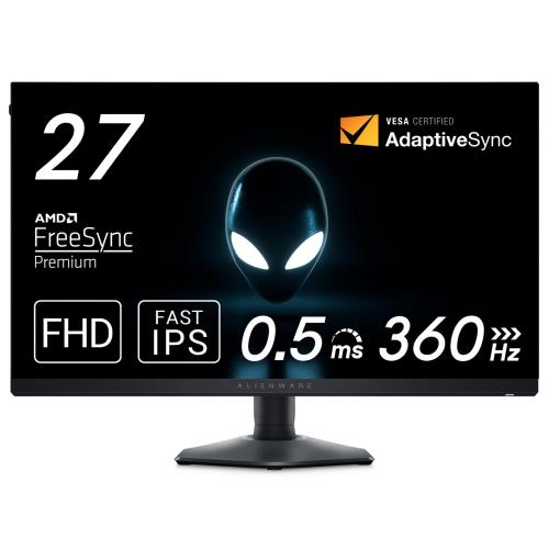 Rakuten - Dell AW2724HF 27インチ Alienware ゲーミングモニター(無輝点3年保証/FHD/Fast IPS,非光沢/DP×2,HDMI/sRGB 99%/縦横回転,高さ調整/0.5ms/360Hz/FreeSync Premium,HDR 10)