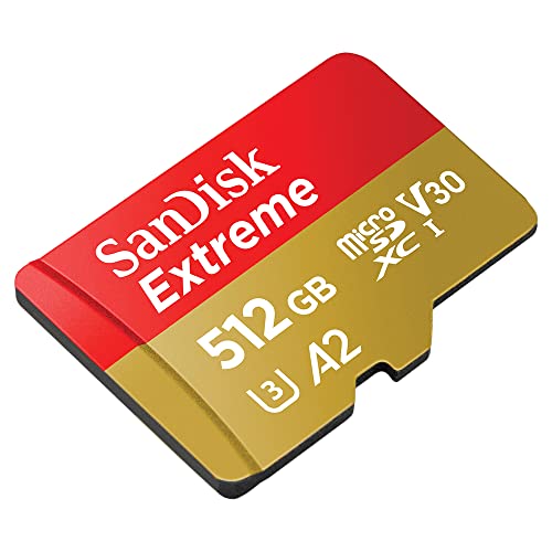 SanDisk MicroSDXC UHS-I Card 512GB Extreme Ultra High Speed Type (Read Up to ...