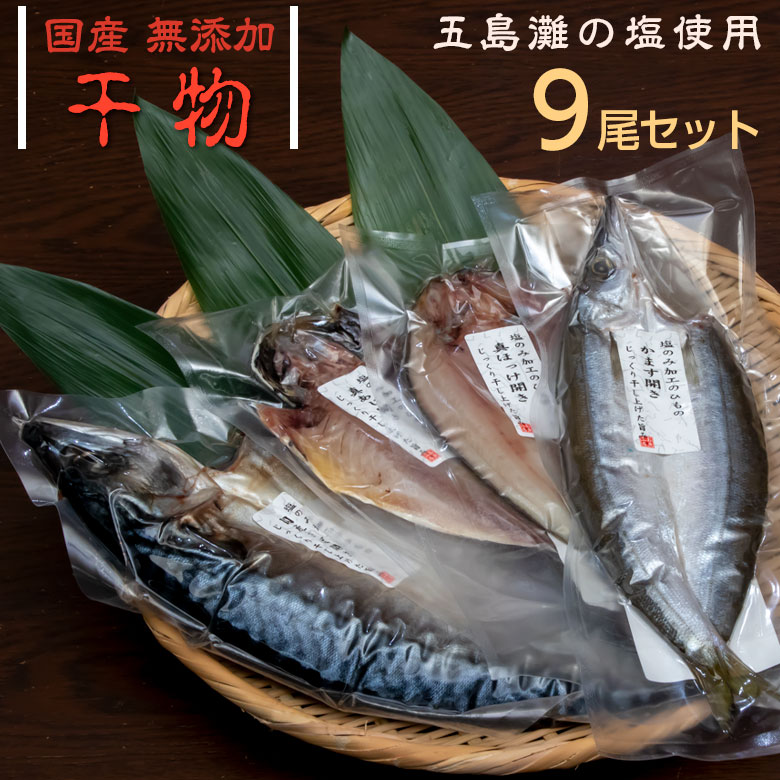 干物ギフト 母の日 遅れてごめんね 国産 無添加 干物 セット あじ ほっけ かます さば 計9尾入り 送料無料 | プレゼント ギフト ひもの 海鮮 おかず ご飯のお供 産地直送 おつまみ 酒 アジ 干物セット 贈り物 食べ比べ 乾物 ホッケ 取り寄せ お返し お礼 ギフトセット 父の日 魚セット