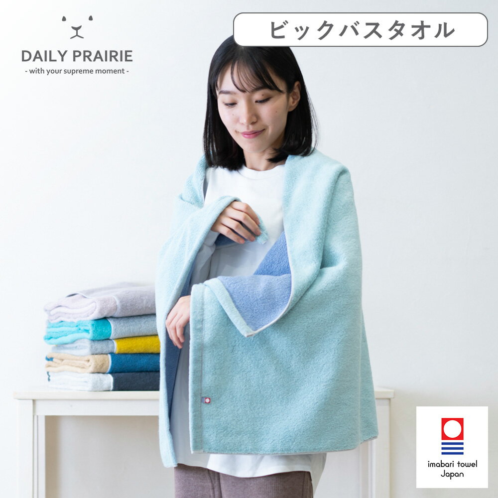 バスタオル 大判 今治タオル リバーシブル | 日本製 プレゼント タオル 大きめ 厚手 ドライタオル ギフト 御礼 今治バスタオル 大判タオル タオルギフト 今治 おしゃれ 贈り物 綿100 吸水 父の日 結婚祝い タオルケット ビッグ 贈答 ふわふわの商品画像