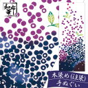 手ぬぐい ブルーベリー 和布華 てぬぐい | おしゃれ ちょっとした プレゼント 日本製 レディース 女性 プチギフト ギフト フルーツ柄 タペストリー 壁掛け ふきん 手拭い 注染 日本手ぬぐい 和 手拭 ハンカチ 伊勢型紙 絵手拭い お風呂 お祝い 注ぎ染め ロング 和柄 風呂敷