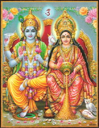 インドの神様 クリシュナ＆ラーダのお守りカード(小)×1枚[004]India God【krishna＆radha】Small Card(charm) 【神聖】【知】【愛】【美】【魅力】【魅了】【お守り】