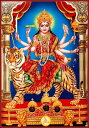 インドの神様 ドゥルガー神お守りカード×1枚[008]India God【Durga】Small Card (Charm)【戦い】【破壊】【殺戮】【討伐】【戦争】【勝利】【正義】【新生】