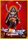 インドの神様 カーリー神お守りカード×1枚[001]India God【Kali】Small Card (Charm)【黒】【黒色】【黒き者】【黒き母】【時】【時間】【血】【殺戮】【破壊】