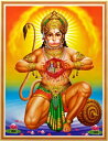 インドの神様 ハヌマーン神お守りカード×1枚[004]India God【Hanuman】Small Card (Charm)【猿の神】【風の神】【戦いの神】