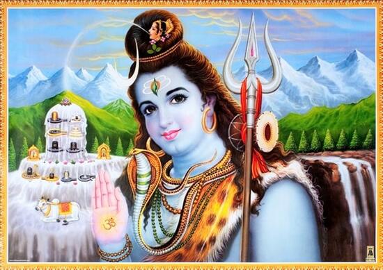 インドの神様 シヴァ神お守りカード×1枚[010]India God【Siva】Small Card (Charm)【創造】【破壊】【再生】【瞑想】【芸術】【ヨーガ】【解脱】