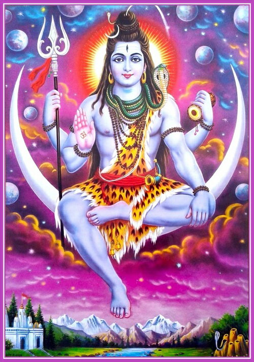 インドの神様 シヴァ神のお守りカード(小)[028] India God【Siva】Small Card(Charm) ※Business card size 日本でも有名なインドの神様、シヴァ神の小さなカードです。 名刺サイズの小さなカー...