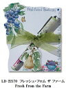 リゾムデザイン社製ダイカットノートパッドSフレッシュ・フロム ザ ファームLissom Design diecut NotePad SFresh from th...