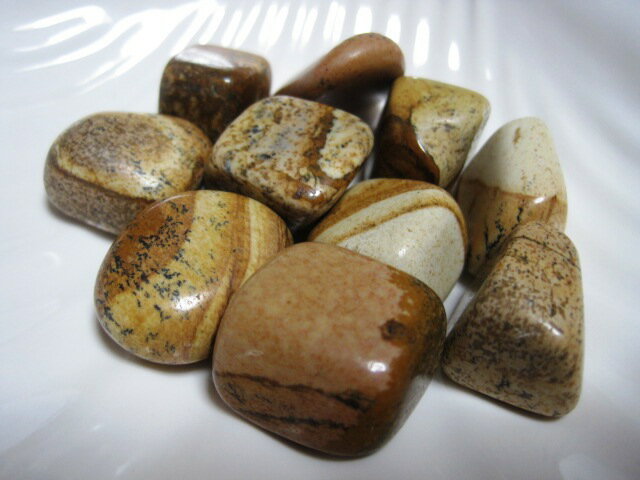 天然石パワーストーンタンブルピクチャージャスパー(碧玉)【一般】Sサイズ×1個Power Stone/Gem StonePicture Jasper/Tamble天然石タンブル/へきぎょく/茶/自己回帰/自己表現力/冷静さ/公平さ/判断力/勝負運/優柔不断克服/勇気