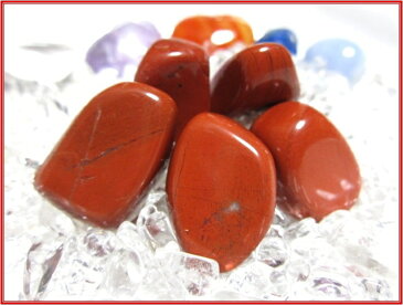 天然石パワーストーンタンブルレッドジャスパー(碧玉)赤系【一般】Sサイズ×1個Power Stone/Gem StoneRed Jasper/Tamble天然石タンブル/へきぎょく/赤/不透明/判断力/行動力/活力/冷静さ/生命の源の石/感情コントロール