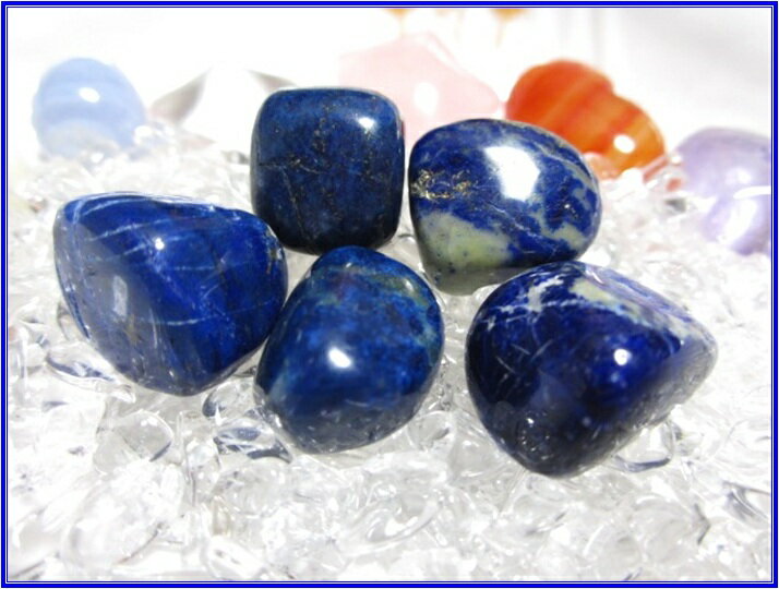 天然石パワーストーンタンブルラピスラズリ(青金石)【高品質！】Sサイズ×1個PowerStone/GemStoneLapis Lazuli/Tamble天然石タンブル/せいきんせき/幸運を招く石/判断力/強運/直感力/創造力/運命を握る石/第三の目/試練/天の象徴