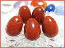 天然石パワーストーンタンブルレッドジャスパー(碧玉)タマゴ型【一般】Sサイズ×1個Power Stone/Gem StoneRed Jasper/Tamble天然石タンブルへきぎょく/赤/新緑/褐色/不透明/判断力/行動力/活力/冷静さ/生命の源の石/感情抑制