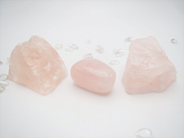 パワーストーン原石ローズクォーツ(紅水晶/薔薇水晶)淡色系/A級NQ SLサ...