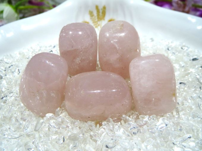 天然石パワーストーンタンブルローズクォーツ(淡ピンク)(紅石英/紅水晶)【B級[BQ]】SLサイズ×1個Power Stone/Gem StoneRose Quartz (Pale Pink)/TambleSL-Size【B-Grade[BQ]】(No Hole)【紅水晶】【紅石英】【薔薇水晶】【愛】【美】【慈愛】