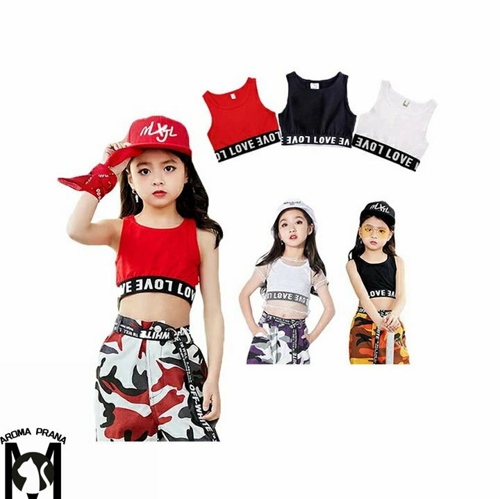 タンクトップ キッズ ダンス衣装 ヒップホップ へそだし トップス 白 黒 赤 ベスト キッズダンス 原宿系 ベスト タンクトップ ストリート ヒップホップ ユニセックス ダンス衣装 ダンスウェア ジャッズ hiphop