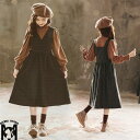 韓国子供服 女の子 サロペット スカート オーバーオール トップス 長袖 インナー 裏ペア 裏起毛 ハイネック 2点セット ワンピース ロング丈 通学 キッズ ...