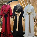 中華服中国古代侠客服ダンス衣装 漢服コスチューム 中国風cosplay仮装パーティグッズ宴会大人イベント写真撮影 学園祭演出服 男女兼用(3)