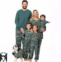 クリスマスパジャマ クリスマス元素プリント クリスマス鹿動物柄 親子ペアルームウェア ベビー 子供 ママ パパ 家族部屋着 長袖パジャマ上下セット 春秋tシャツ...