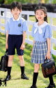 子供学園制服 団体服 フリル リボン イギリス風幼稚園スーツセット 半袖tシャツ+ハーフパンツ/チェック柄スカート 女の子男の子 キッズダンス衣装 ジュニア/ステージ 発表会舞台演出服卒業式 合唱団