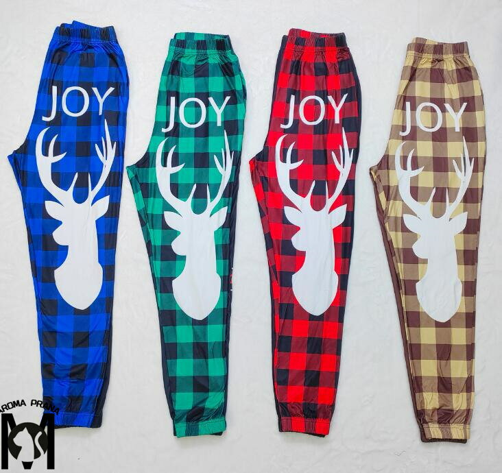 クリスマスパンツ トナカイ柄パジャマパンツ クリスマス元素 ルームウェア　男女兼用 クリスマス 部屋着 パンツ舞台コスチューム コスプレ S-3XL
