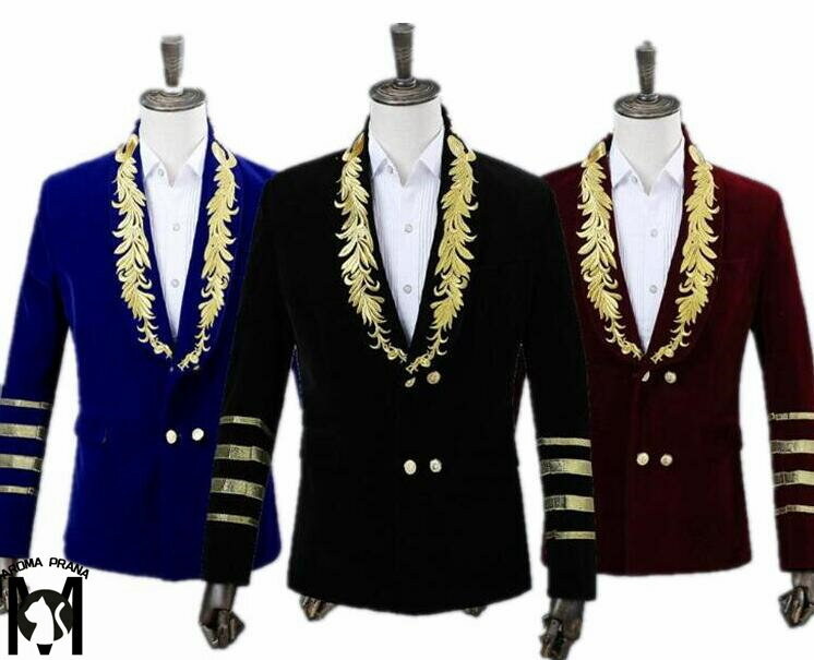 ステージ衣装 メンズ舞台スーツジャケット 厚手タキシード 秋冬演出服 刺しゅう パールベロア 司会者 カラオケジャケット フォーマルスーツ パーティー 結婚式 年会 撮影衣装カラフル ジャズダンス衣装 JAZZ
