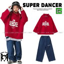 キッズダンス衣装 ヒップホップ セットアップ ウィンドブレーカー ダンス衣装 キッズ 派手 男の子 ガールズ トップス パンツ デニム 赤 K-POP 韓国