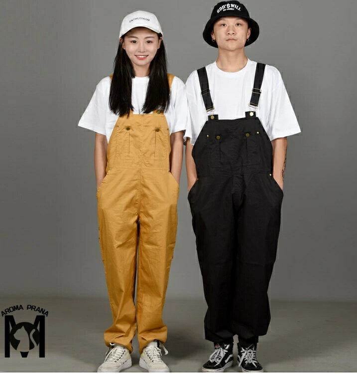 オーバーオール メンズ レディース 大人 キッズ ダンス衣装 ヒップホップ ダンスファッション キッズダンス衣装 派手 つなぎ K-POP 韓国 サロペット ベージュ オレンジ 赤 キャメル グレー カーキ 黒