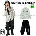 キッズダンス衣装 制服 K-POP 韓国 ヒップホップ ダンス衣装 セットアップ 派手 ガールズ 男の子 シャツ パンツ 白 黒
